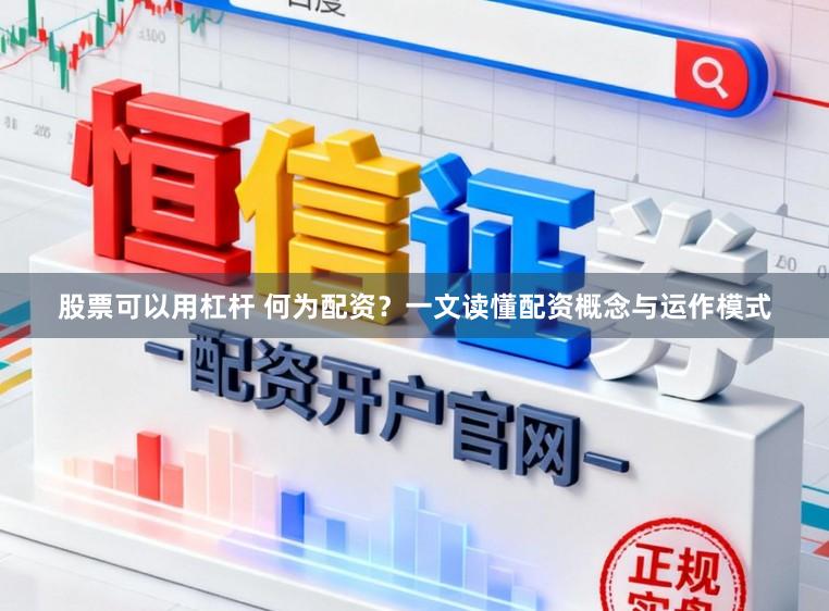 股票可以用杠杆 何为配资？一文读懂配资概念与运作模式